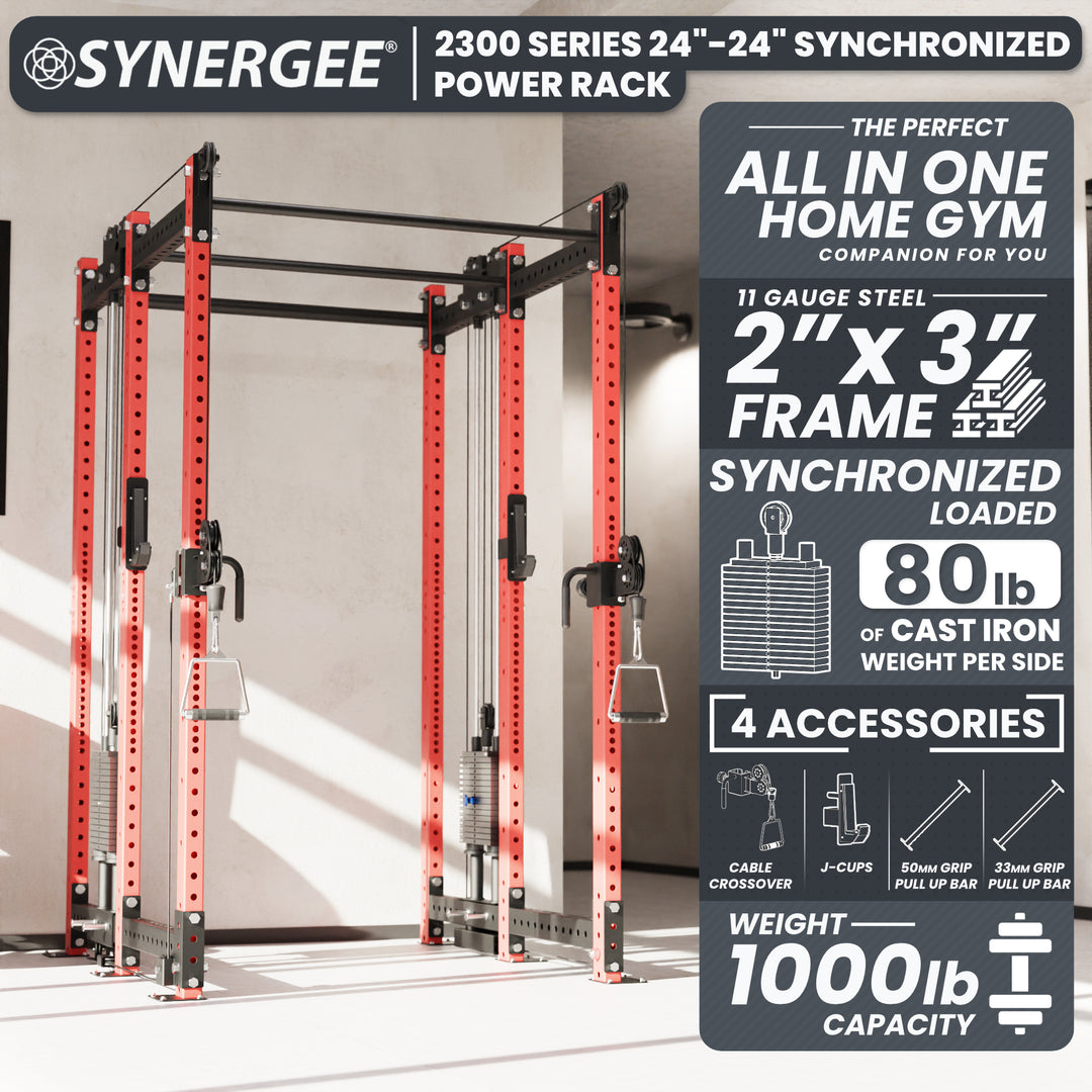 Synergee 2300 Series Power Cage with Synchronized Loaded Cable Cross Overs