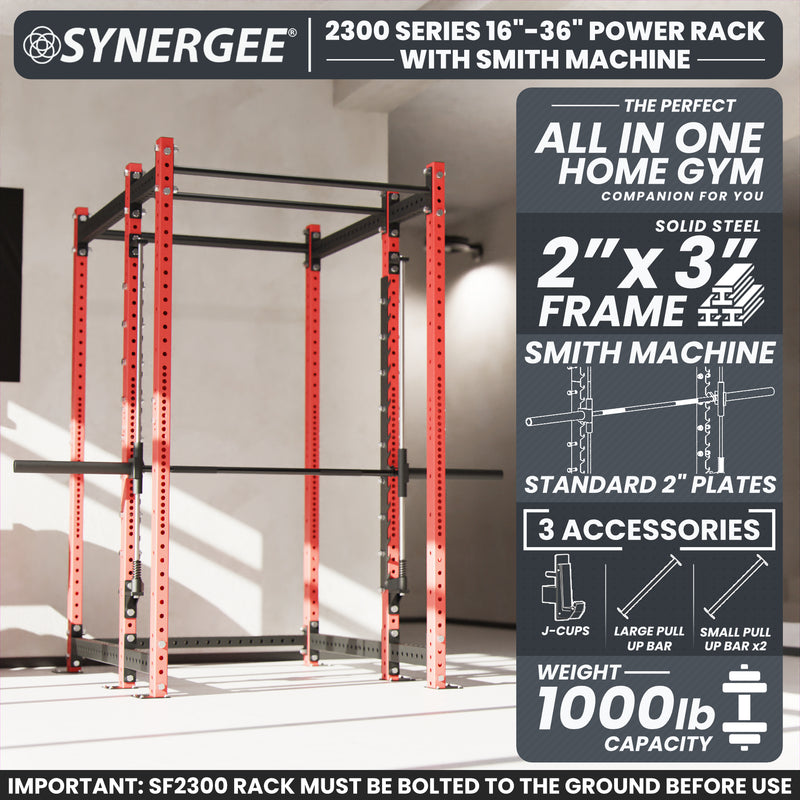 Synergee 2300 Series Power Cage with Smith Machine