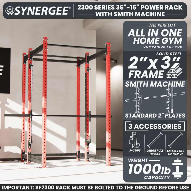 Synergee 2300 Series Power Cage with Smith Machine