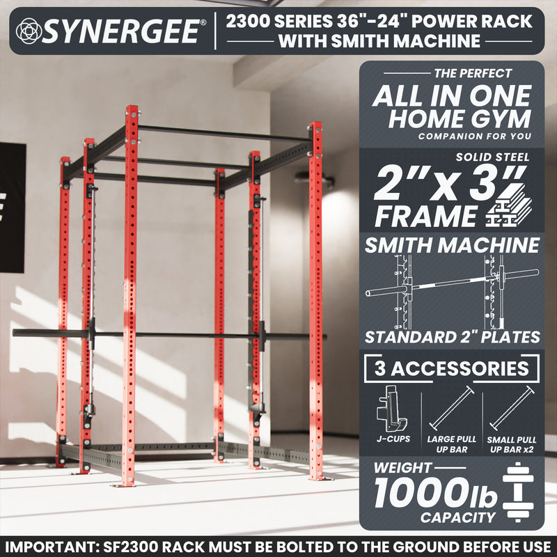 Synergee 2300 Series Power Cage with Smith Machine