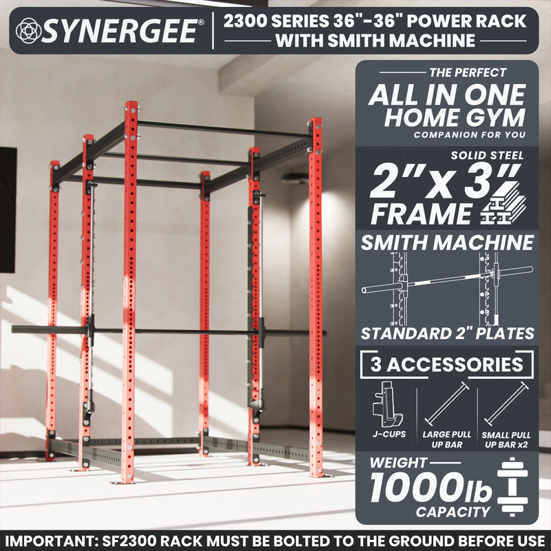 Synergee 2300 Series Power Cage with Smith Machine