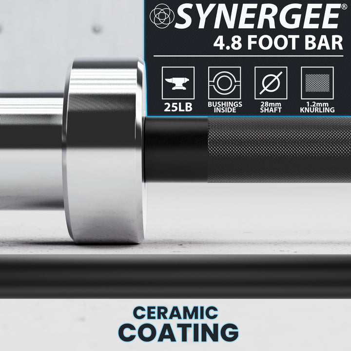 Synergee 4-Foot & 4' 8" Barbell