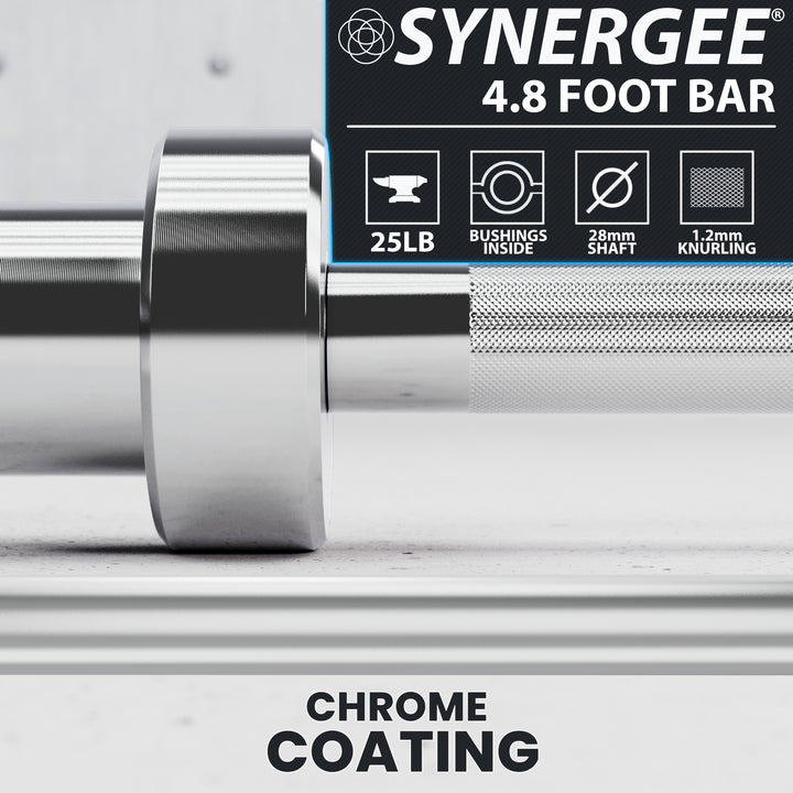 Synergee 4-Foot & 4' 8" Barbell