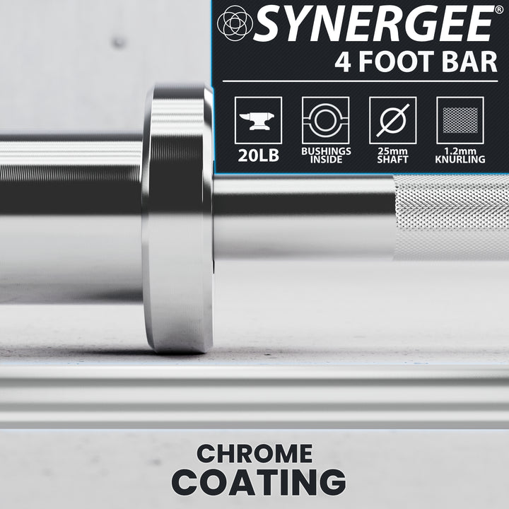 Synergee 4-Foot & 4' 8" Barbell