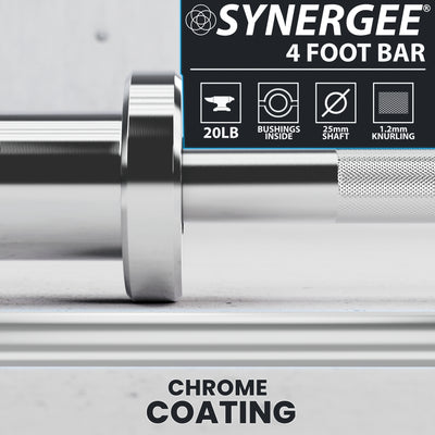 Synergee 4-Foot & 4' 8" Barbell