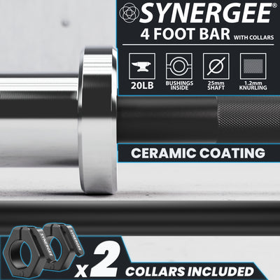 Synergee 4-Foot & 4' 8" Barbell