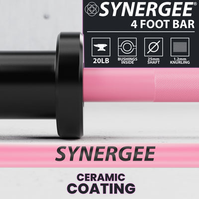 Synergee 4-Foot & 4' 8" Barbell