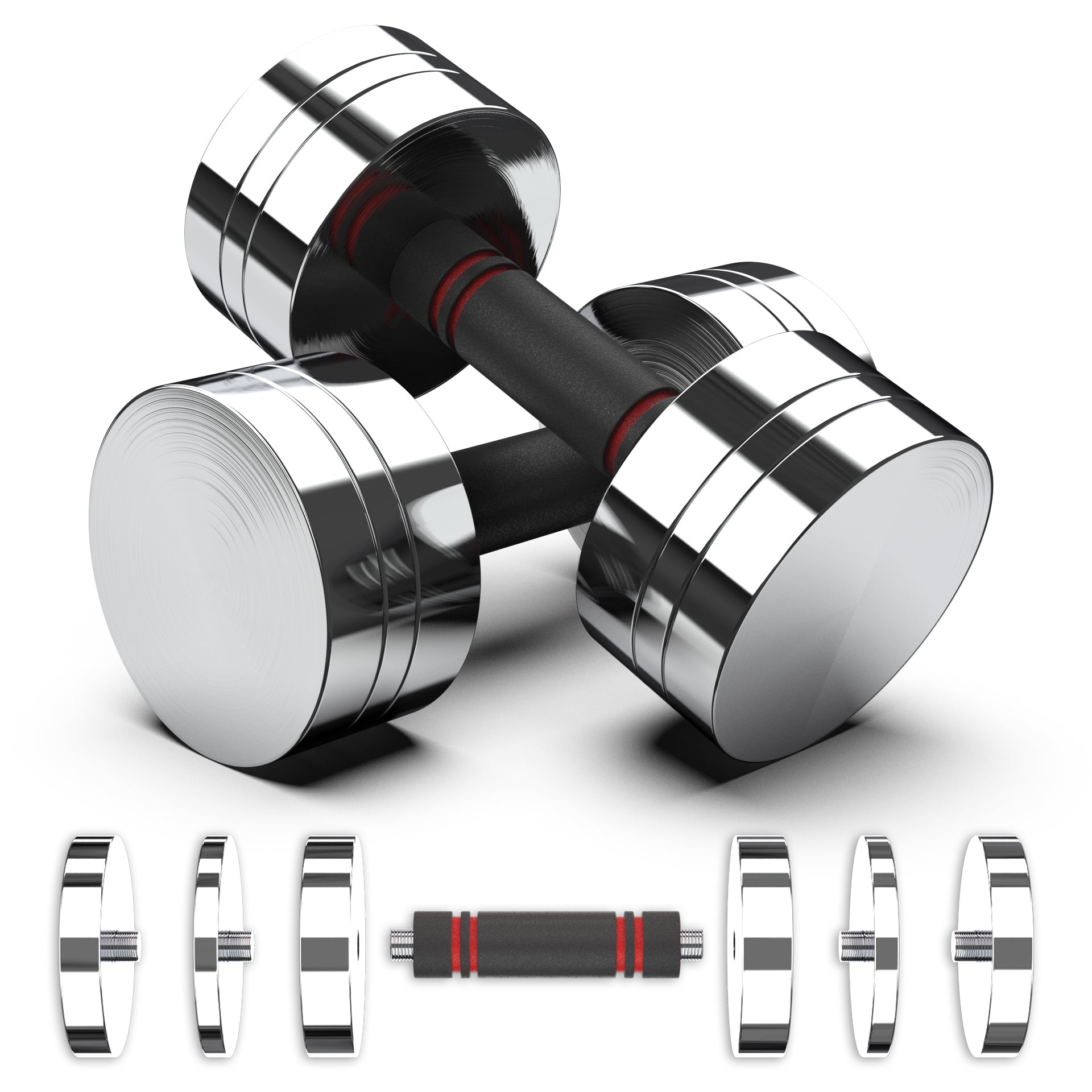 【正規品】痩身器 Slim Pure 2 本体と付属品グローブ Synergee Adjustable Chrome Dumbbells | Synergee Fitness USA