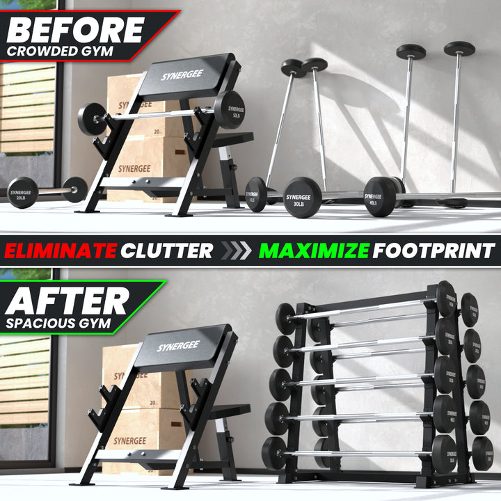 Synergee Fixed Barbell Storage Rack