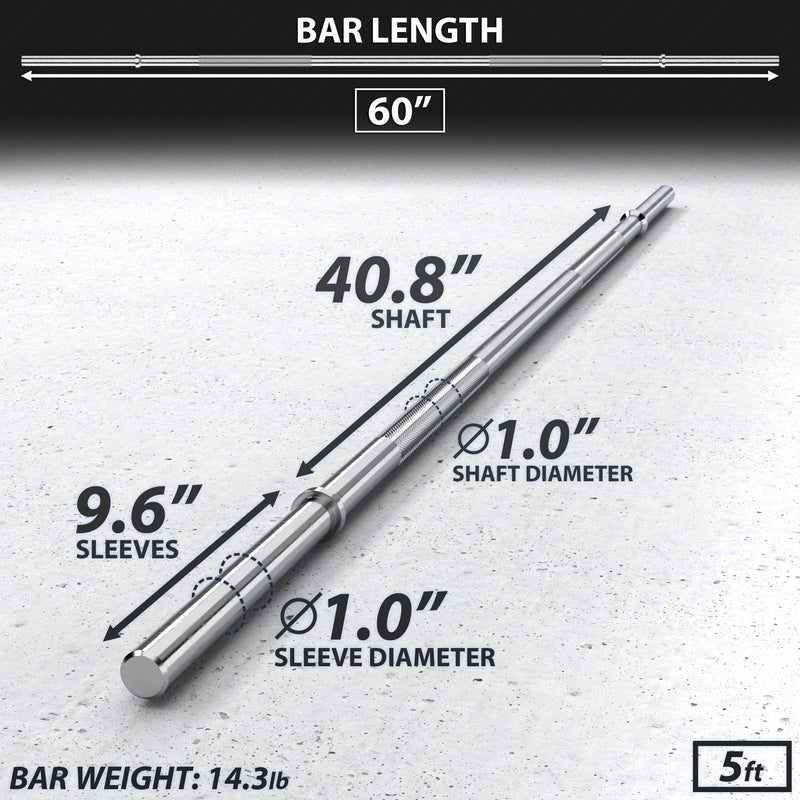 Synergee 1" Barbell