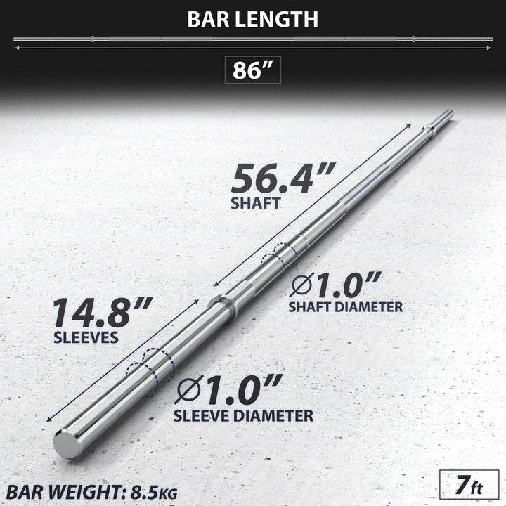 Synergee 1" Barbell