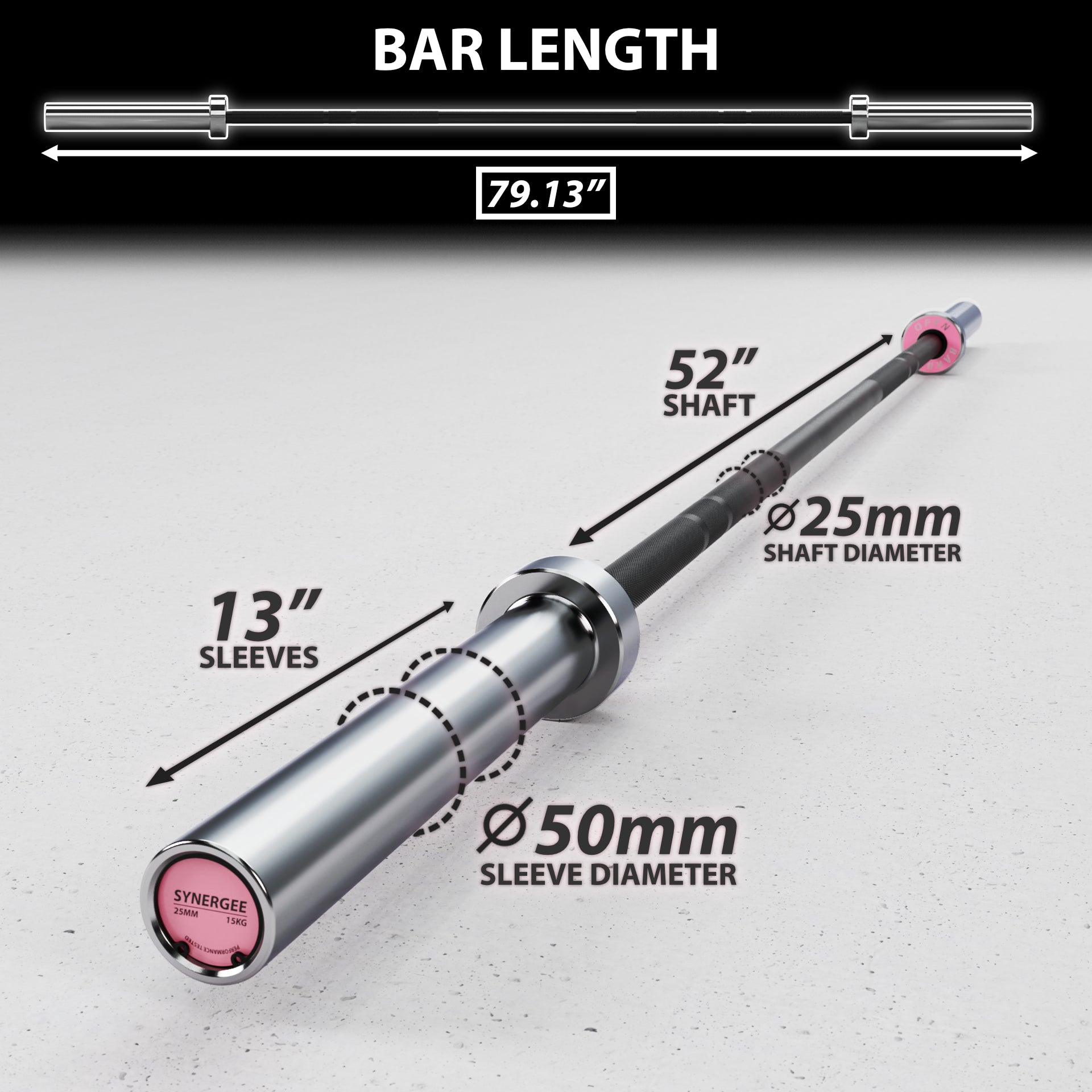 Synergee Open Barbell | Synergee Fitness USA