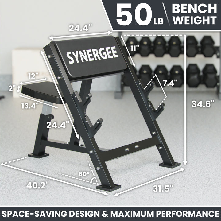 Synergee Preacher Curl Bench