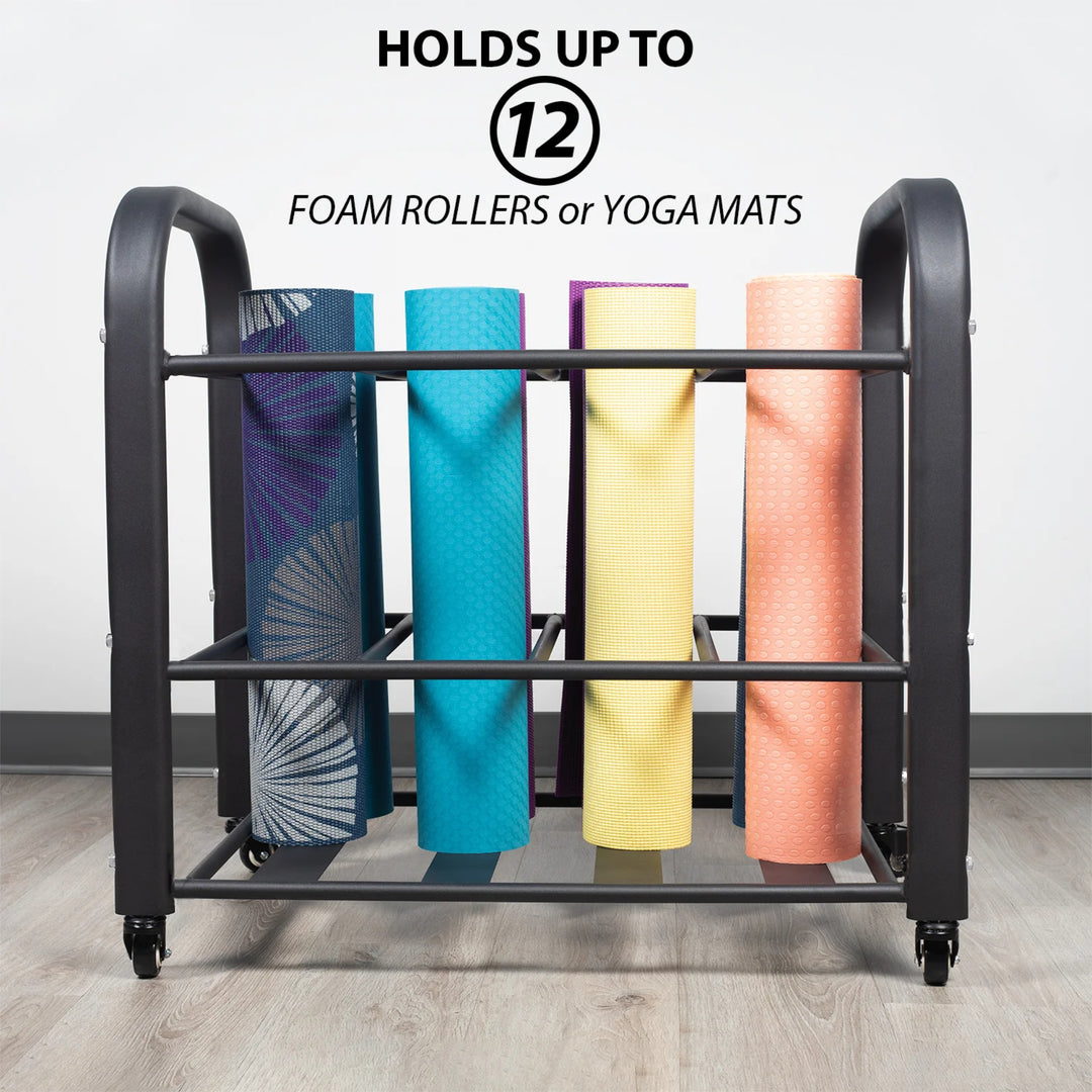 Synergee Foam Roller & Yoga Mat Storage Rack