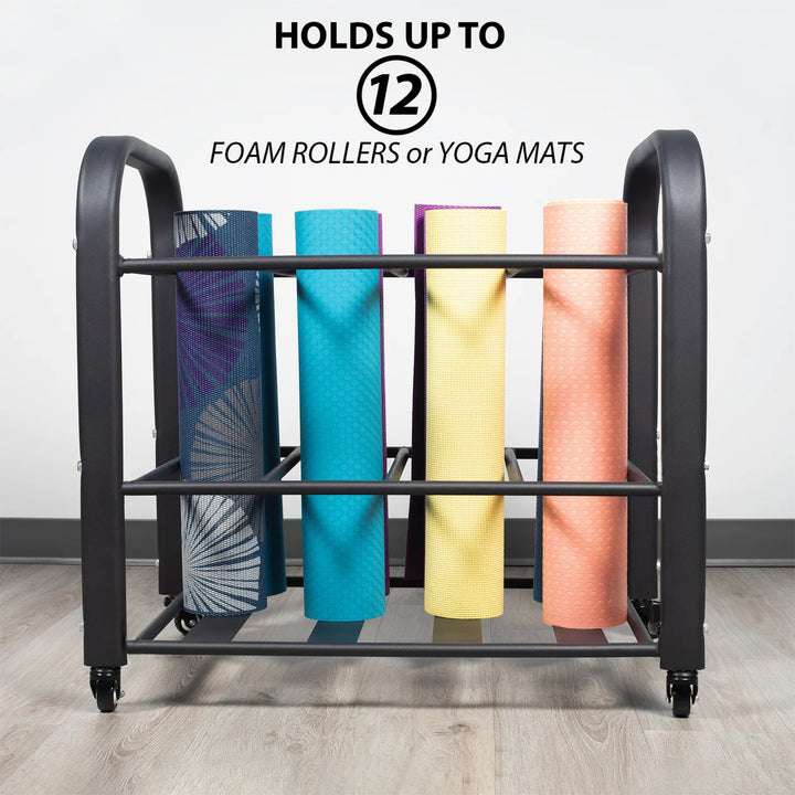 Synergee Foam Roller & Yoga Mat Storage Rack