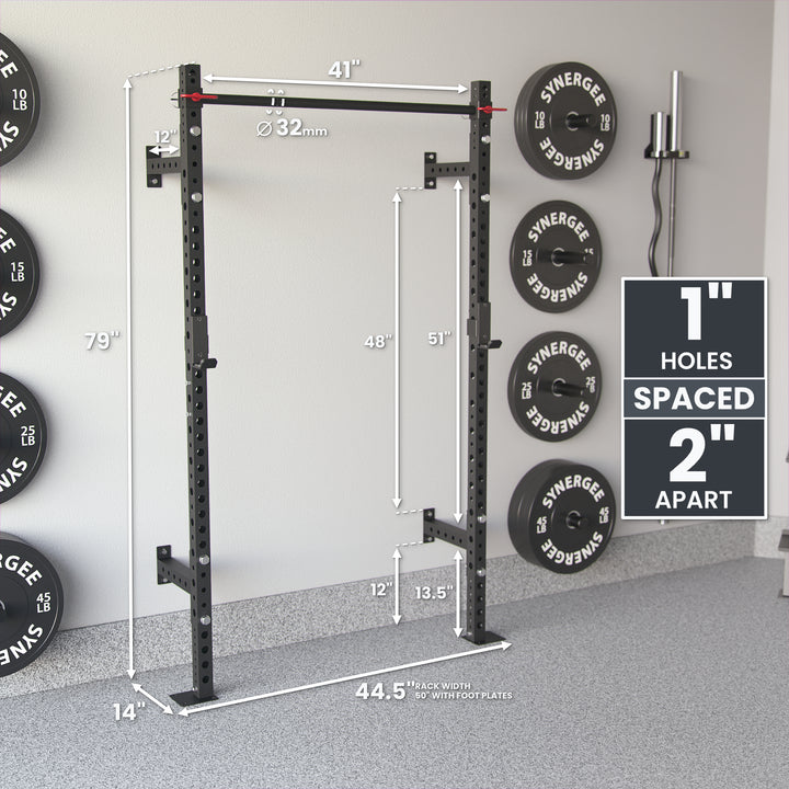 Synergee 2200 Series Wall Mounted Squat Rack