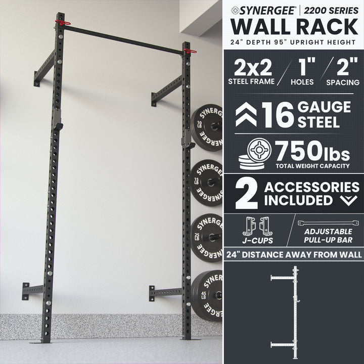 Synergee 2200 Series Wall Mounted Squat Rack