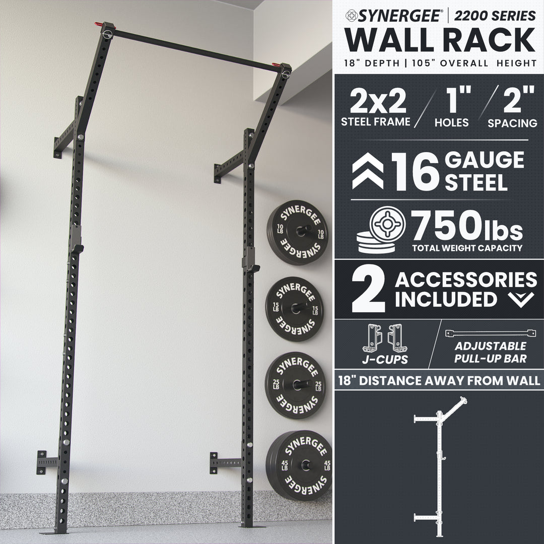 Synergee 2200 Series Wall Mounted Squat Rack