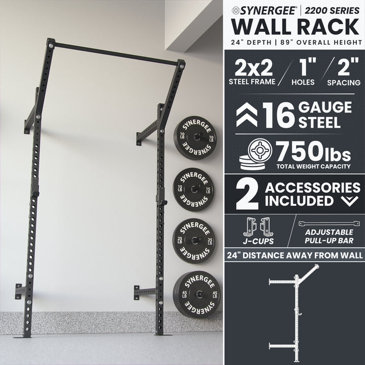 Synergee 2200 Series Wall Mounted Squat Rack