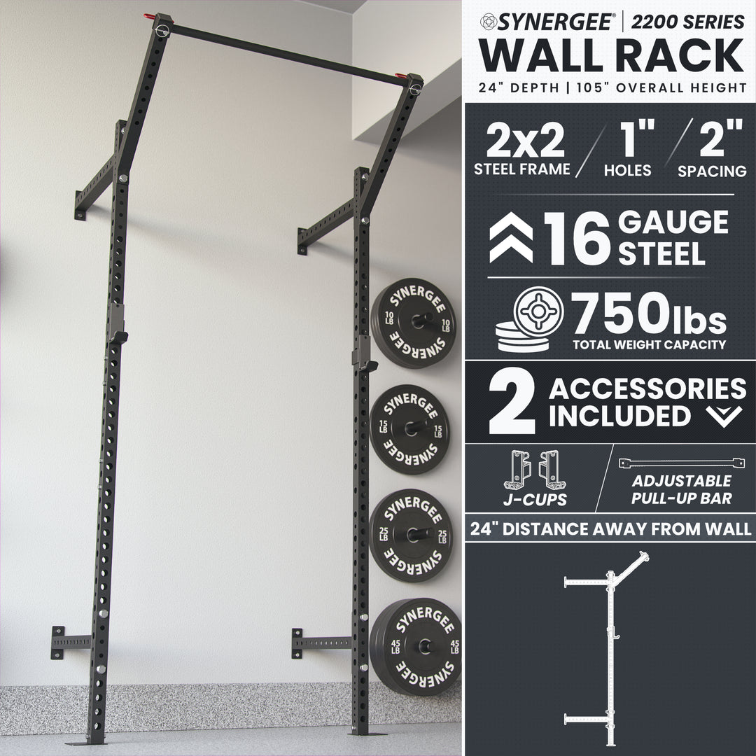 Synergee 2200 Series Wall Mounted Squat Rack
