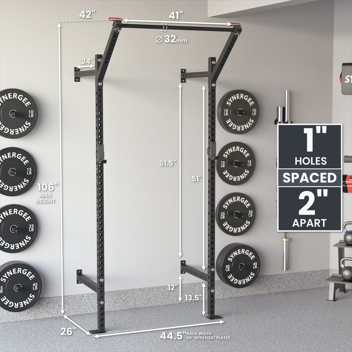 Synergee 2200 Series Wall Mounted Squat Rack