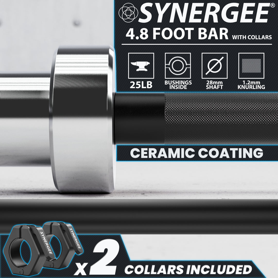 Synergee 4-Foot & 4' 8" Barbell