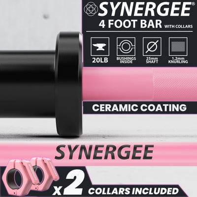 Synergee 4-Foot & 4' 8" Barbell
