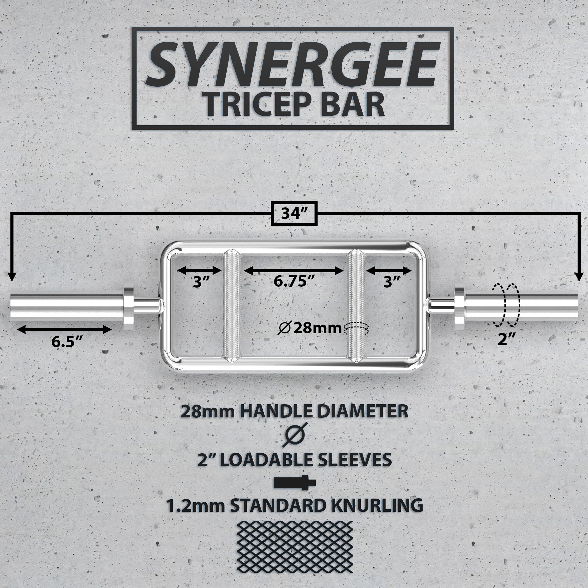 Synergee Tricep Bar | Synergee Fitness USA