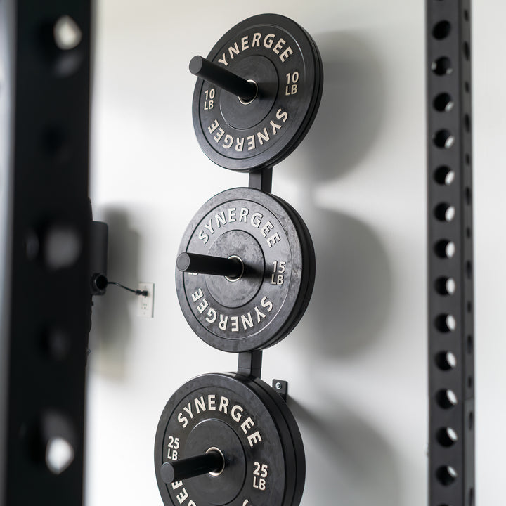Synergee Weight Plate Wall Storage Rack Synergee Fitness USA