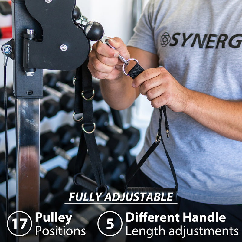 Synergee Wall Mounted Adjustable Dual Pulley Machine