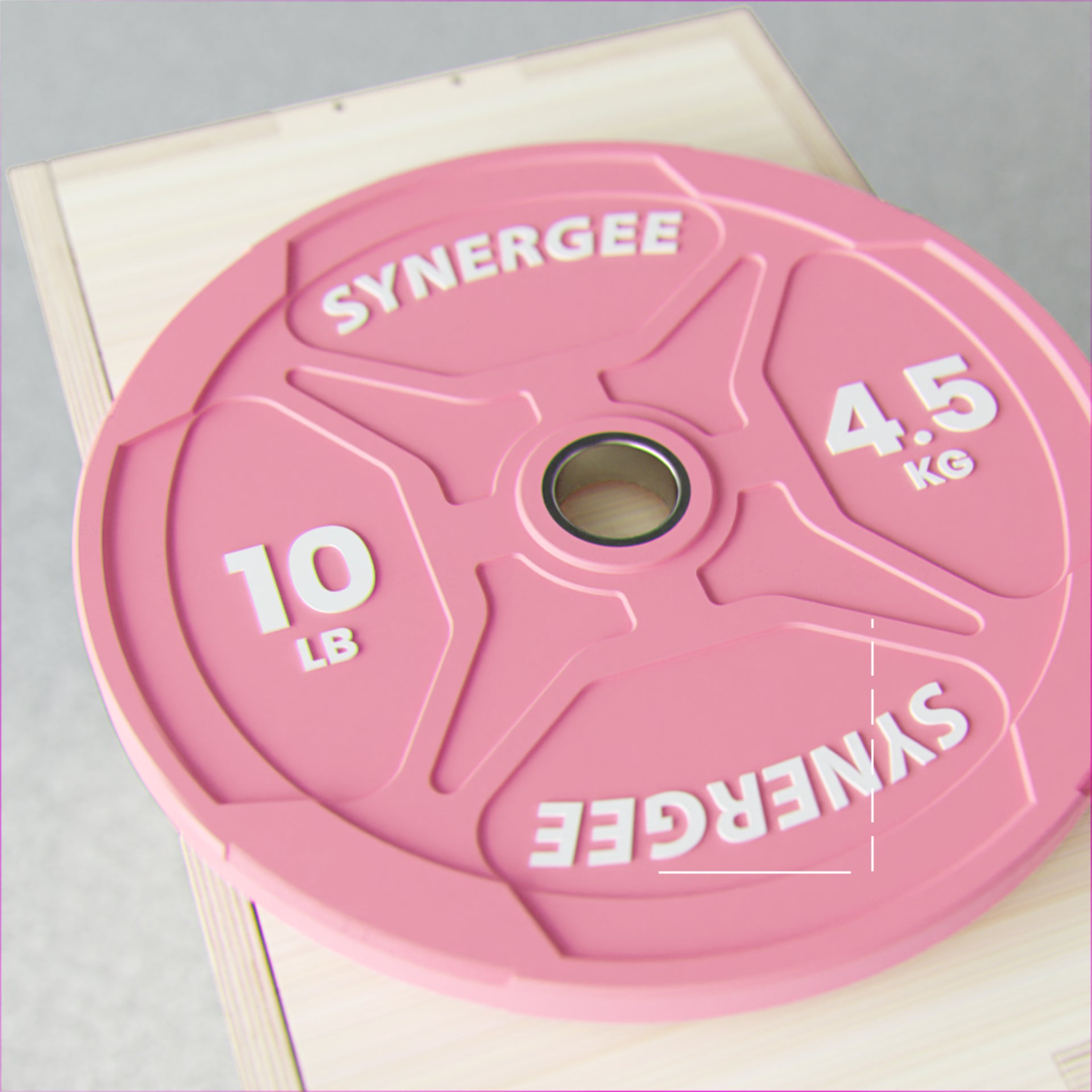 Synergee Pink EZ Grip Bumper Plates | Synergee Fitness USA