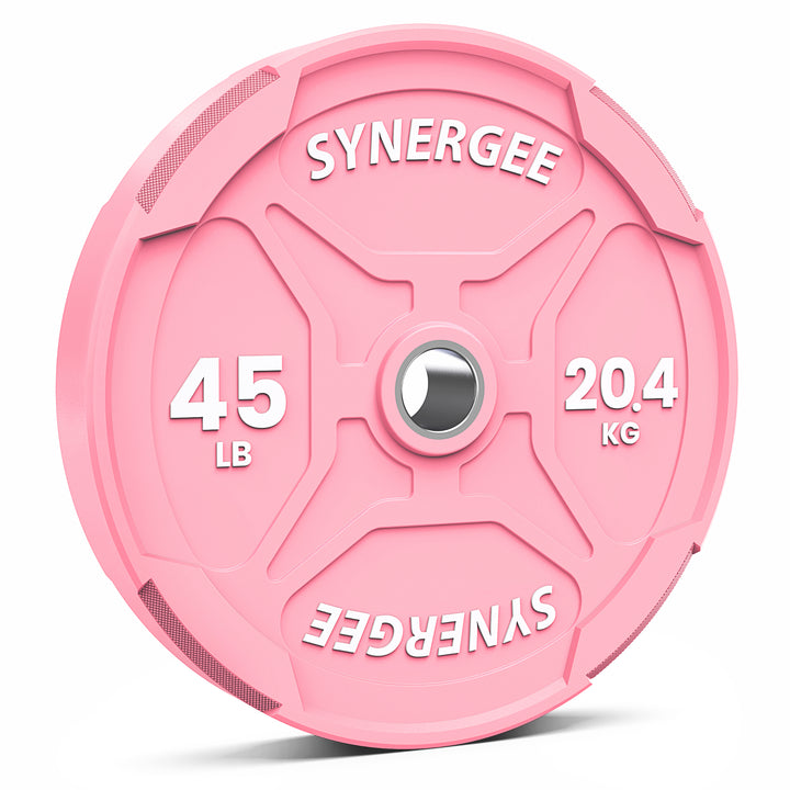 Synergee Pink EZ Grip Bumper Plates